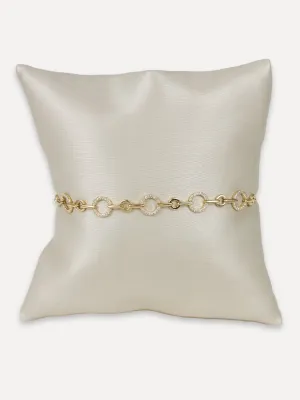 14K Diamond Solar System Bracelet