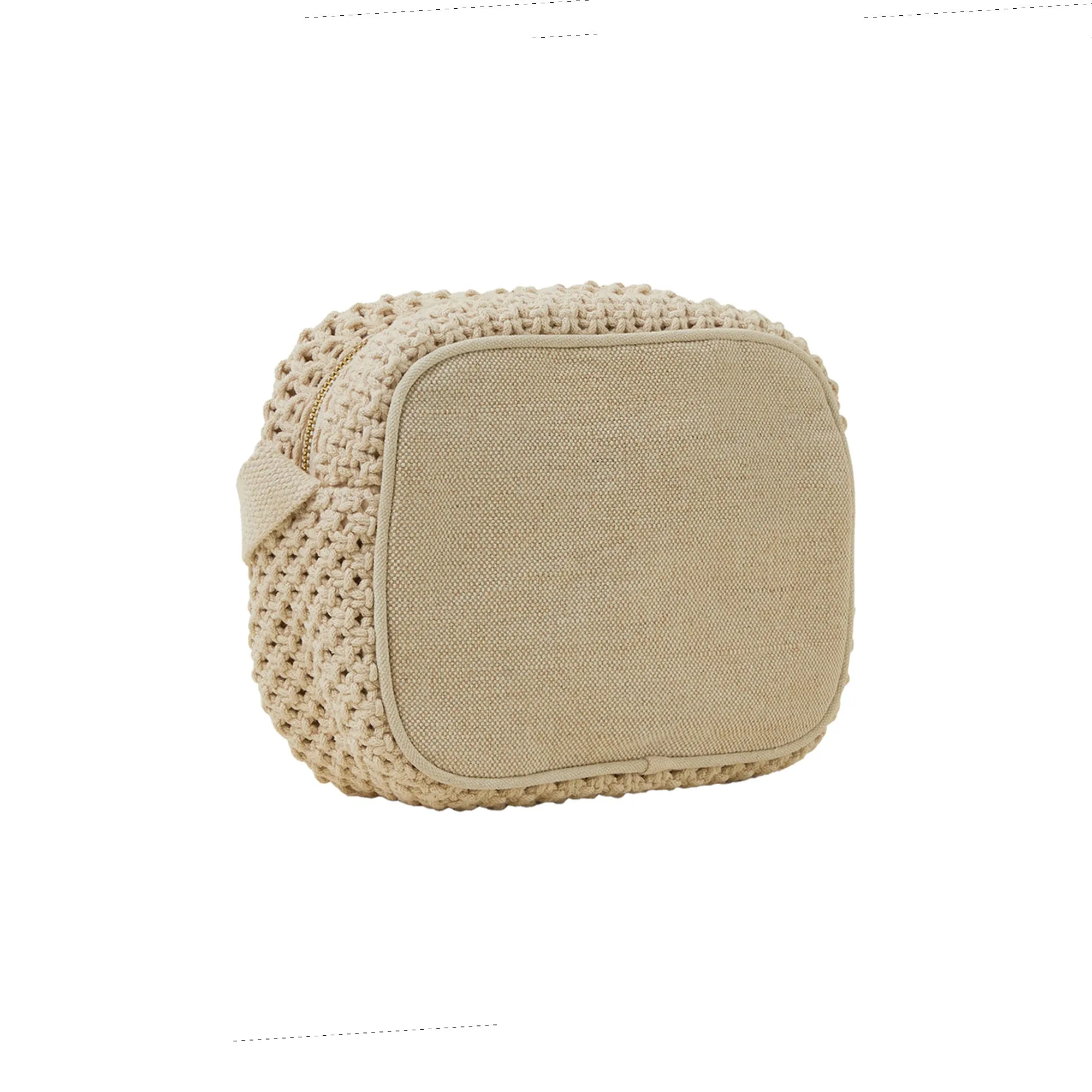 Accessorize London Women's Cream Macrame Camera Bag