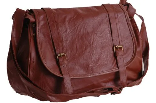 Adele Faux Leather Satchel Bag