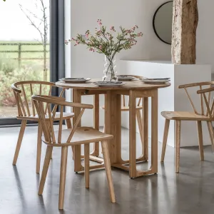 Amos Craft Folding Dining Table Natural