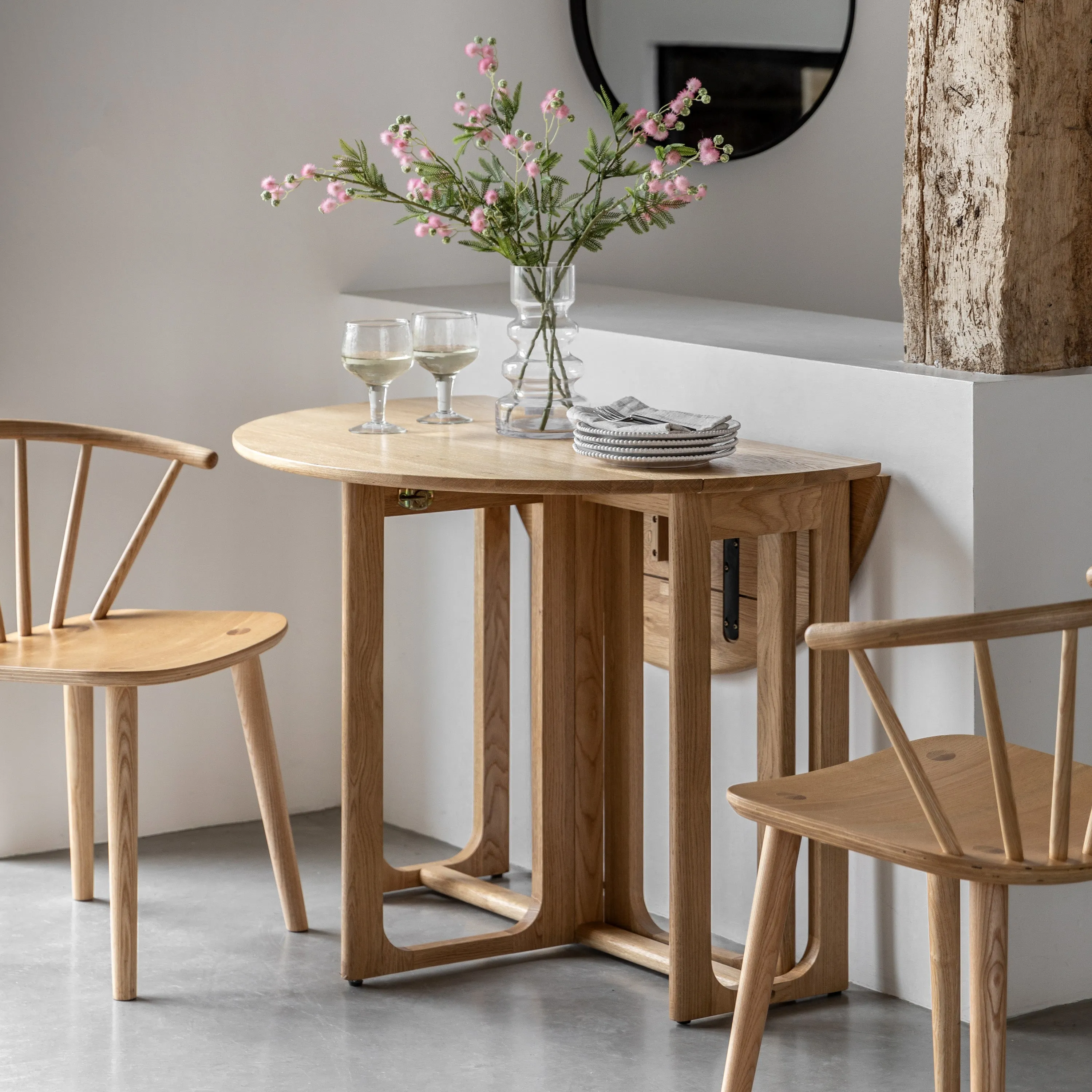 Amos Craft Folding Dining Table Natural