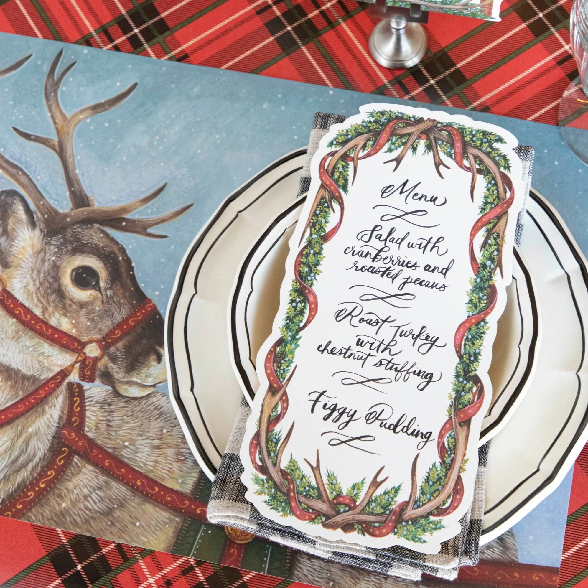 Antler Garland Table Card