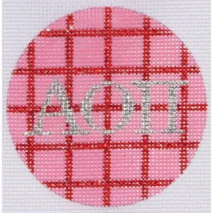 AOPi 3" Round Canvas