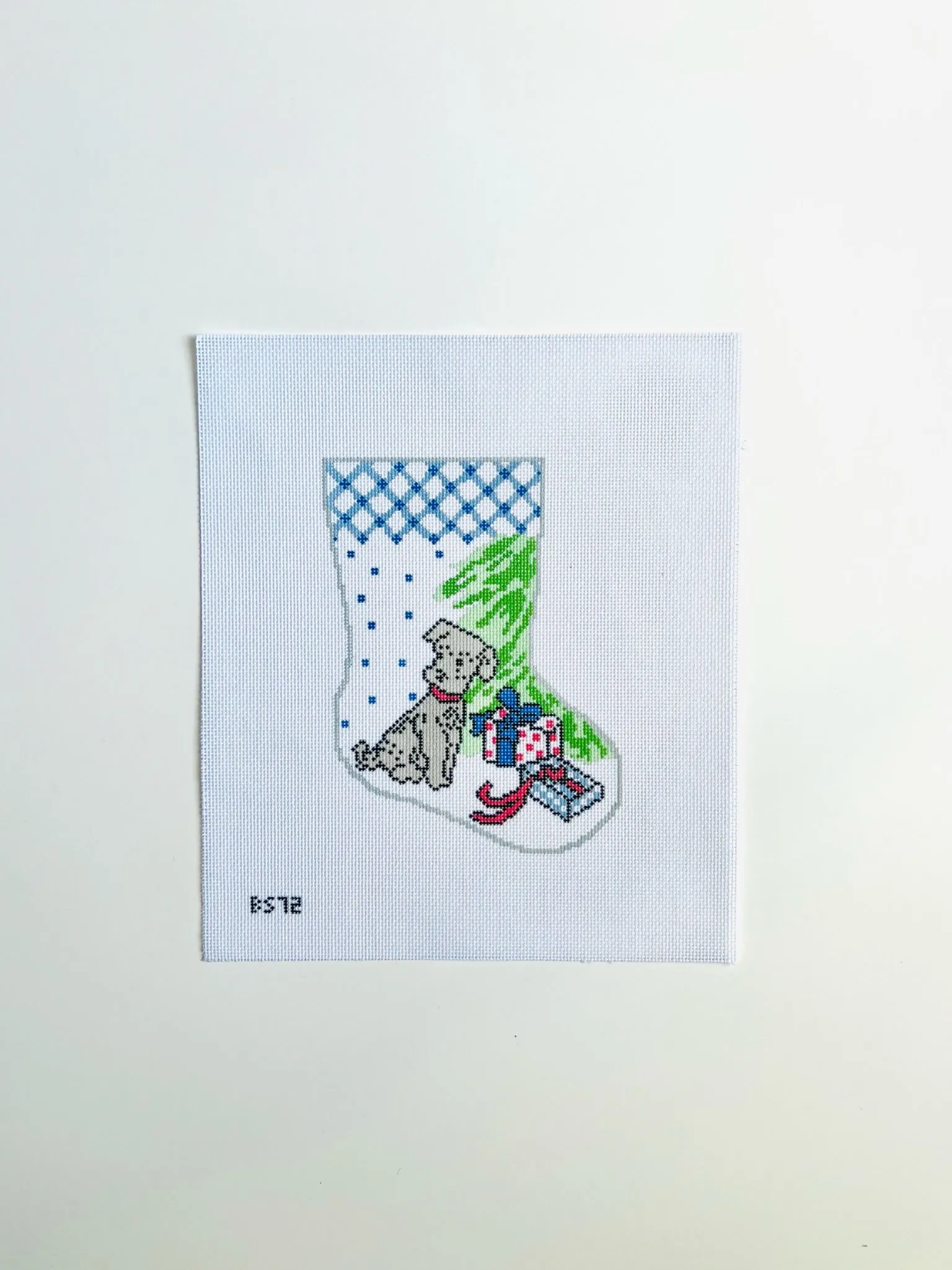 Are Those For Me Puppy? Ornament Sized Stocking Canvas