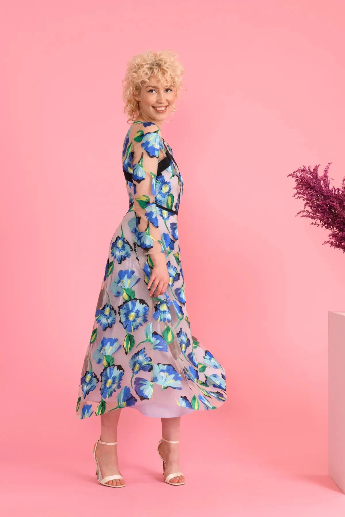 Aurora Turquoise Lace Sister Dress