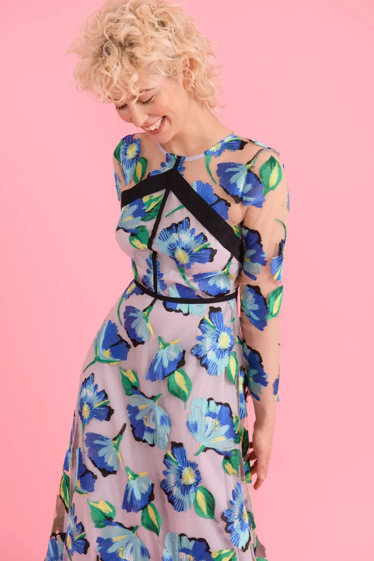 Aurora Turquoise Lace Sister Dress