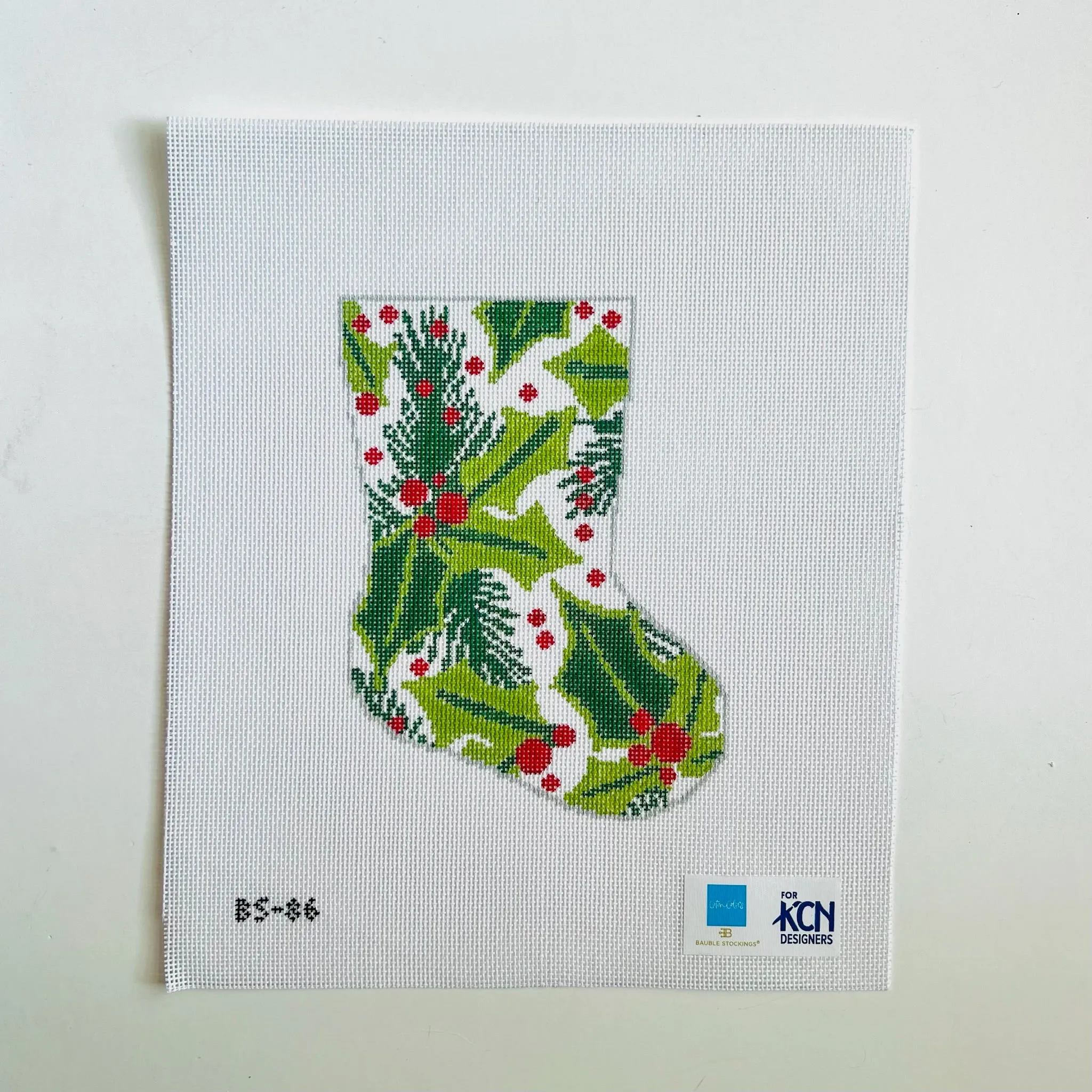 Balsam and Berry Ornament Sized Stocking Canvas