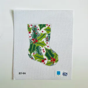 Balsam and Berry Ornament Sized Stocking Canvas