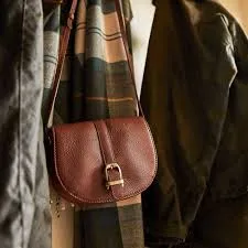 Barbour Laire Leather Saddle Bag
