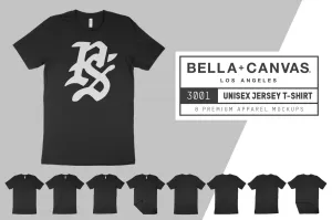 Bella   Canvas 3001 T-Shirt Mockups