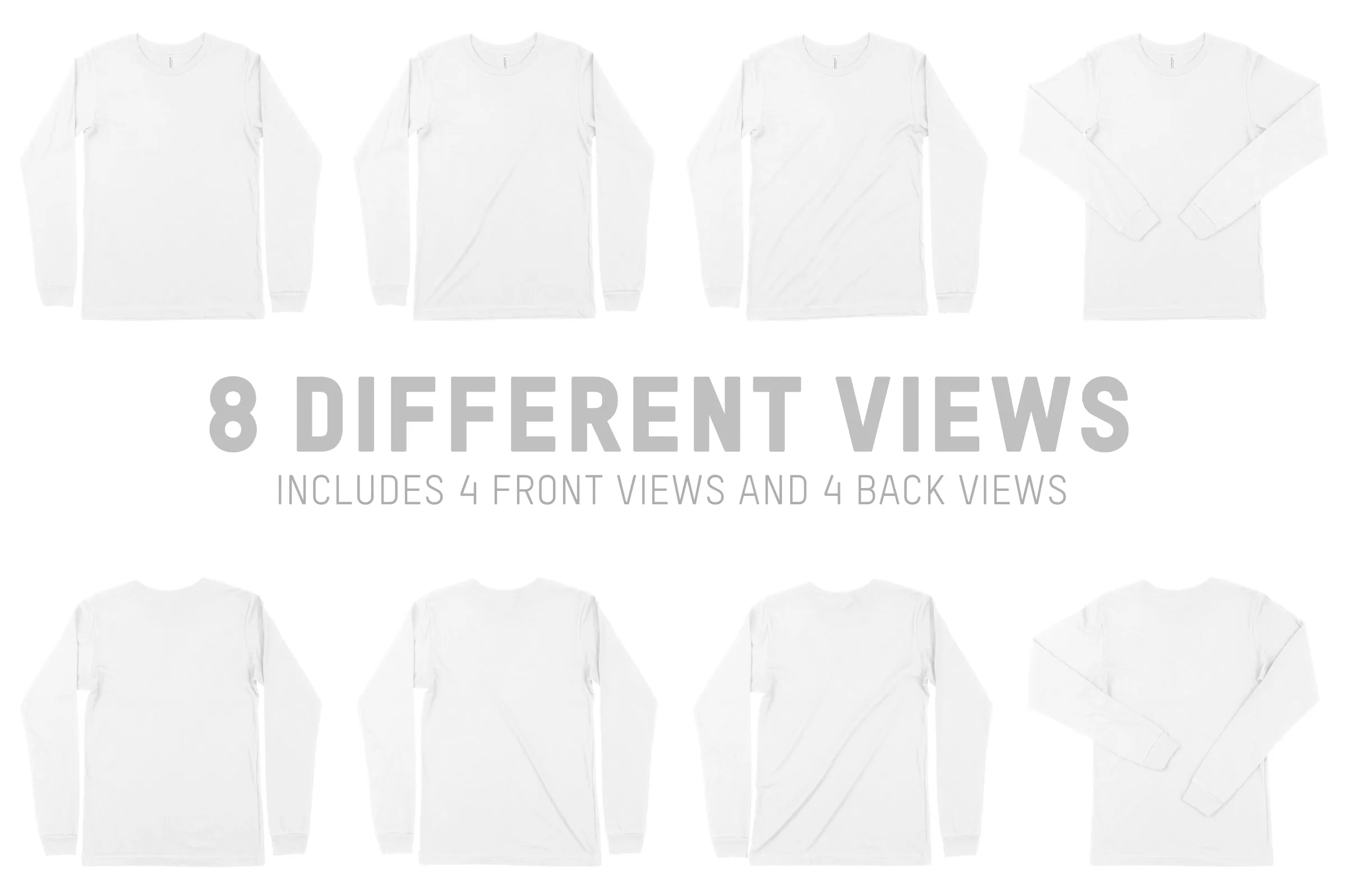 Bella   Canvas 3501 Longsleeve Mockups