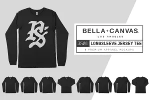 Bella   Canvas 3501 Longsleeve Mockups