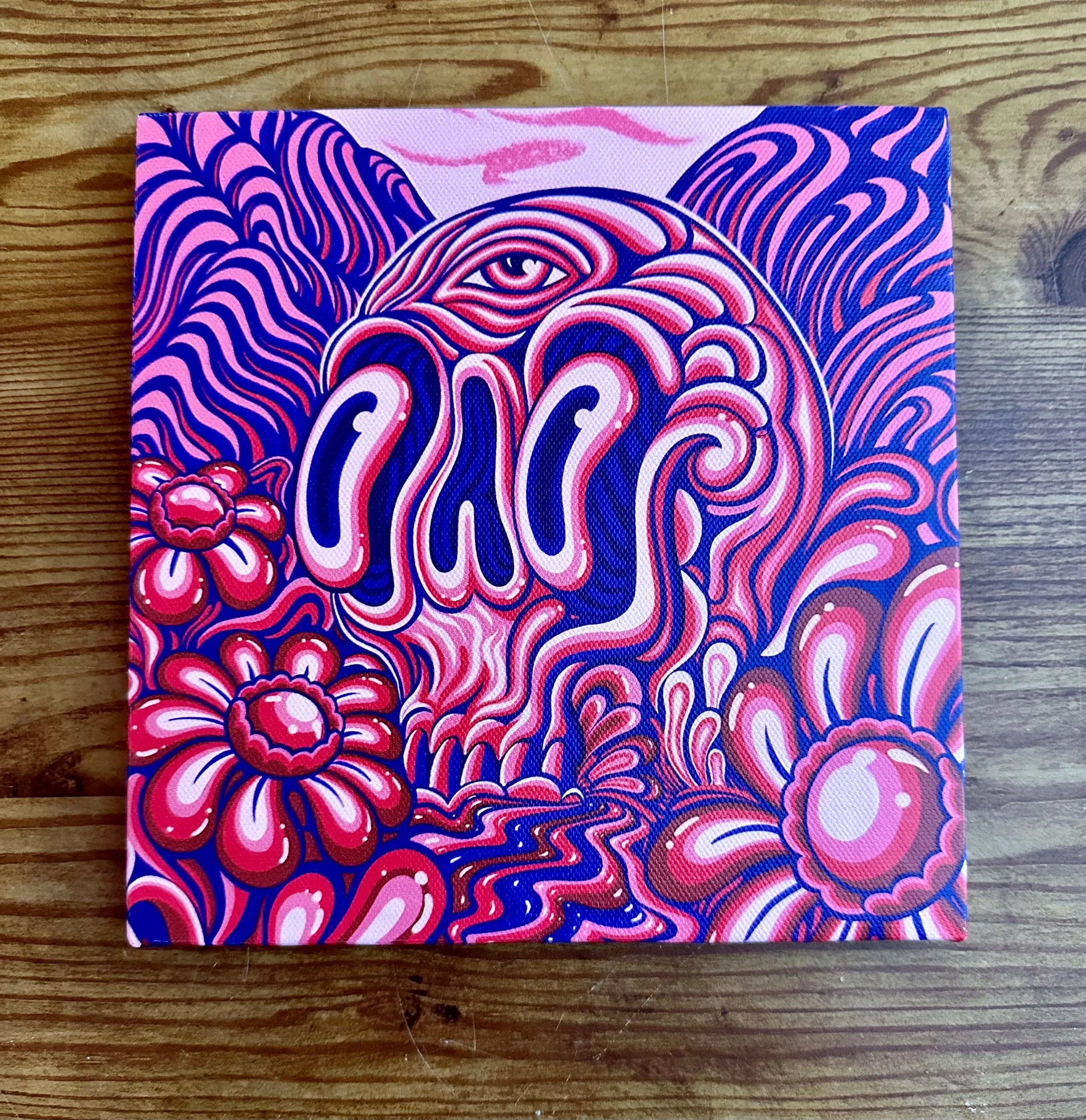 Big Skull Candy Mountain - 8x8 Canvas Print