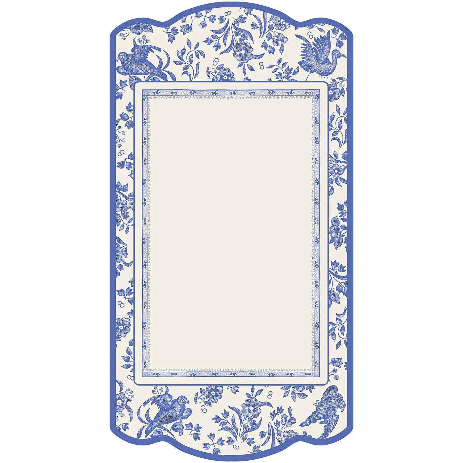 Blue Regal Peacock Table Card