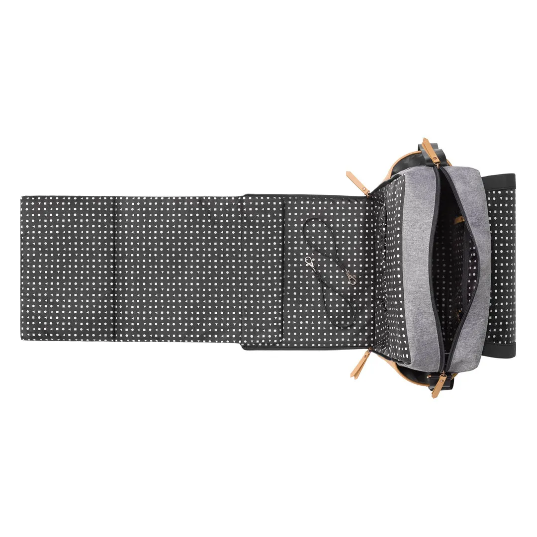 Boxy Backpack - Camel Graphite