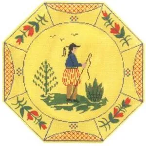 Boy Quimper Needlepoint Canvas