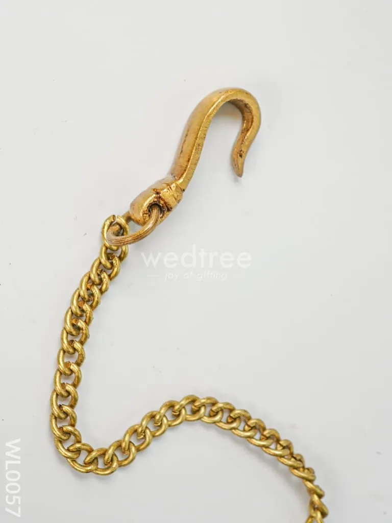 Brass Hanging Annapakshi Five-Face Diya - WL0057