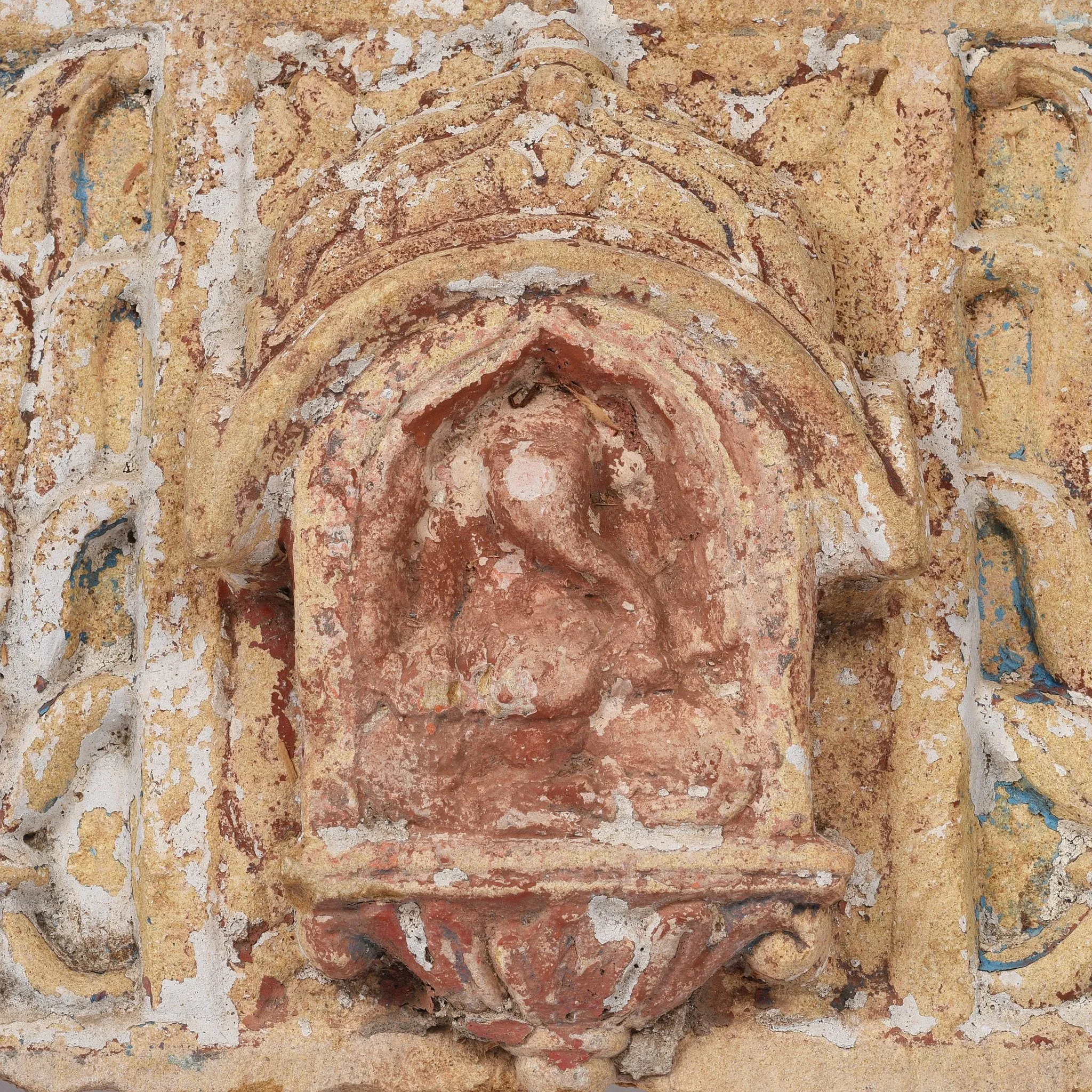 Carved Stone Lintel Panel From Jaisalmer - 19thC