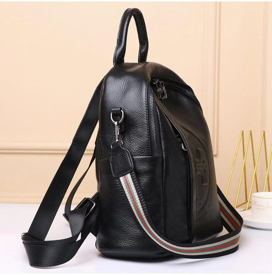 Casual Leather Backpack