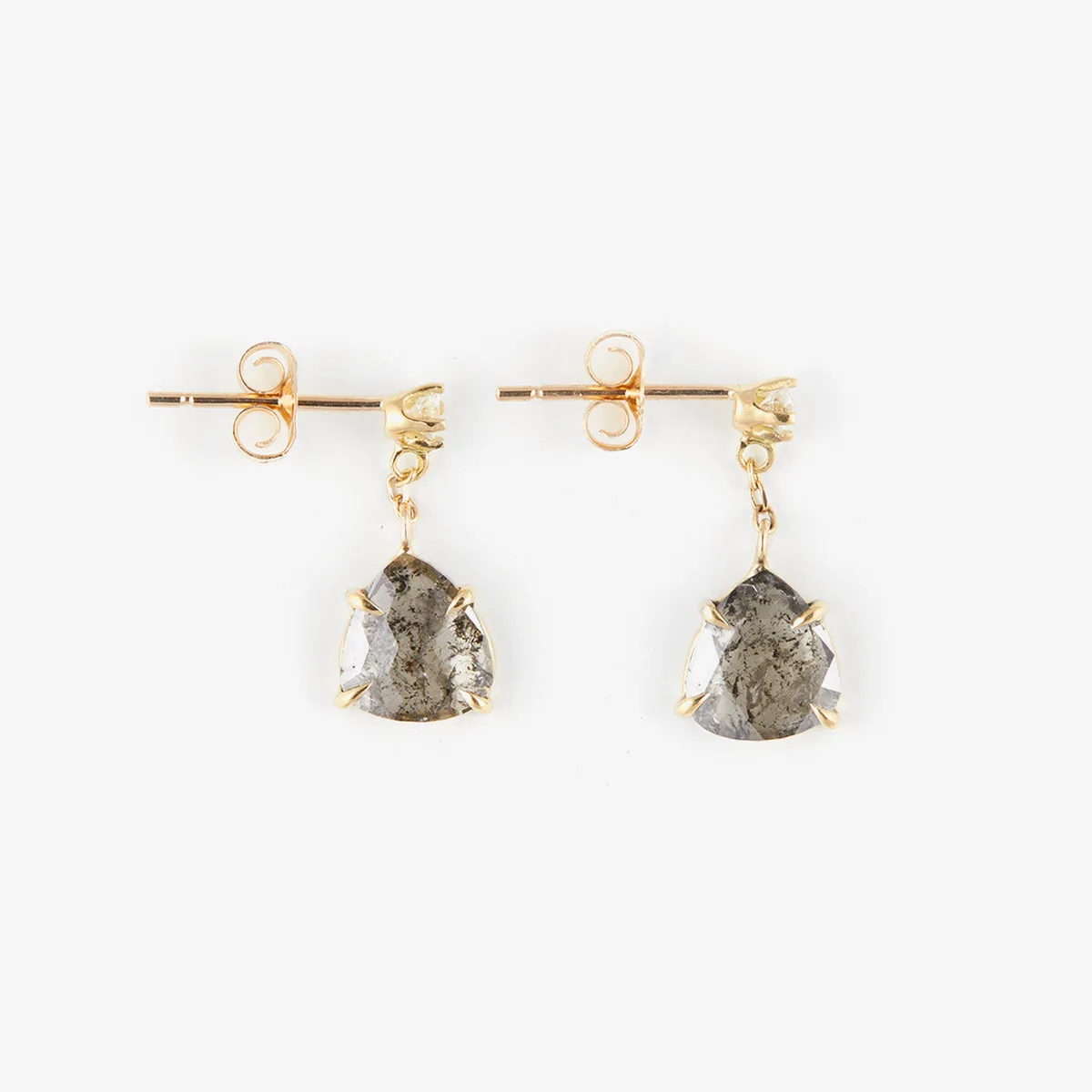 CE6-OOAK | 1.71 Carat One-of-a-Kind Diamond Slice Earrings