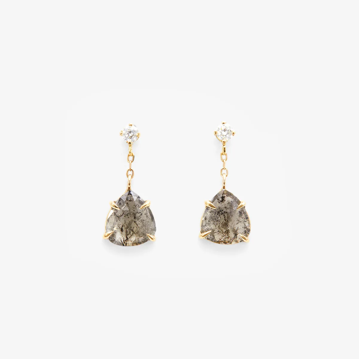 CE6-OOAK | 1.71 Carat One-of-a-Kind Diamond Slice Earrings