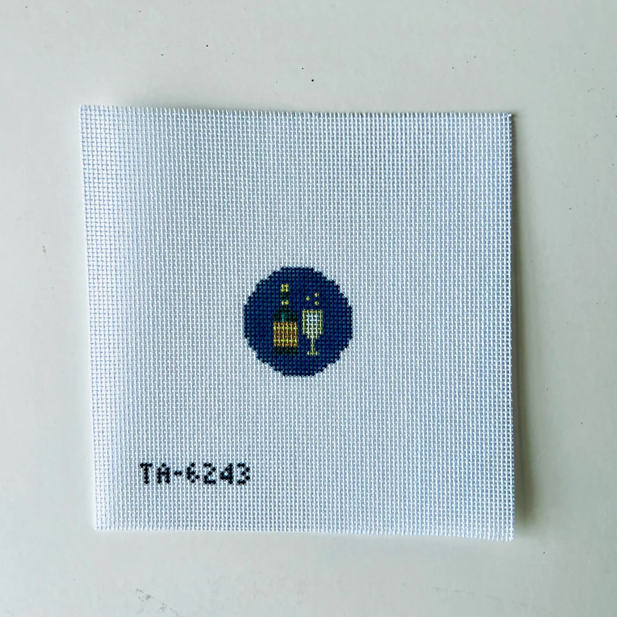 Champagne Key Fob Insert Canvas