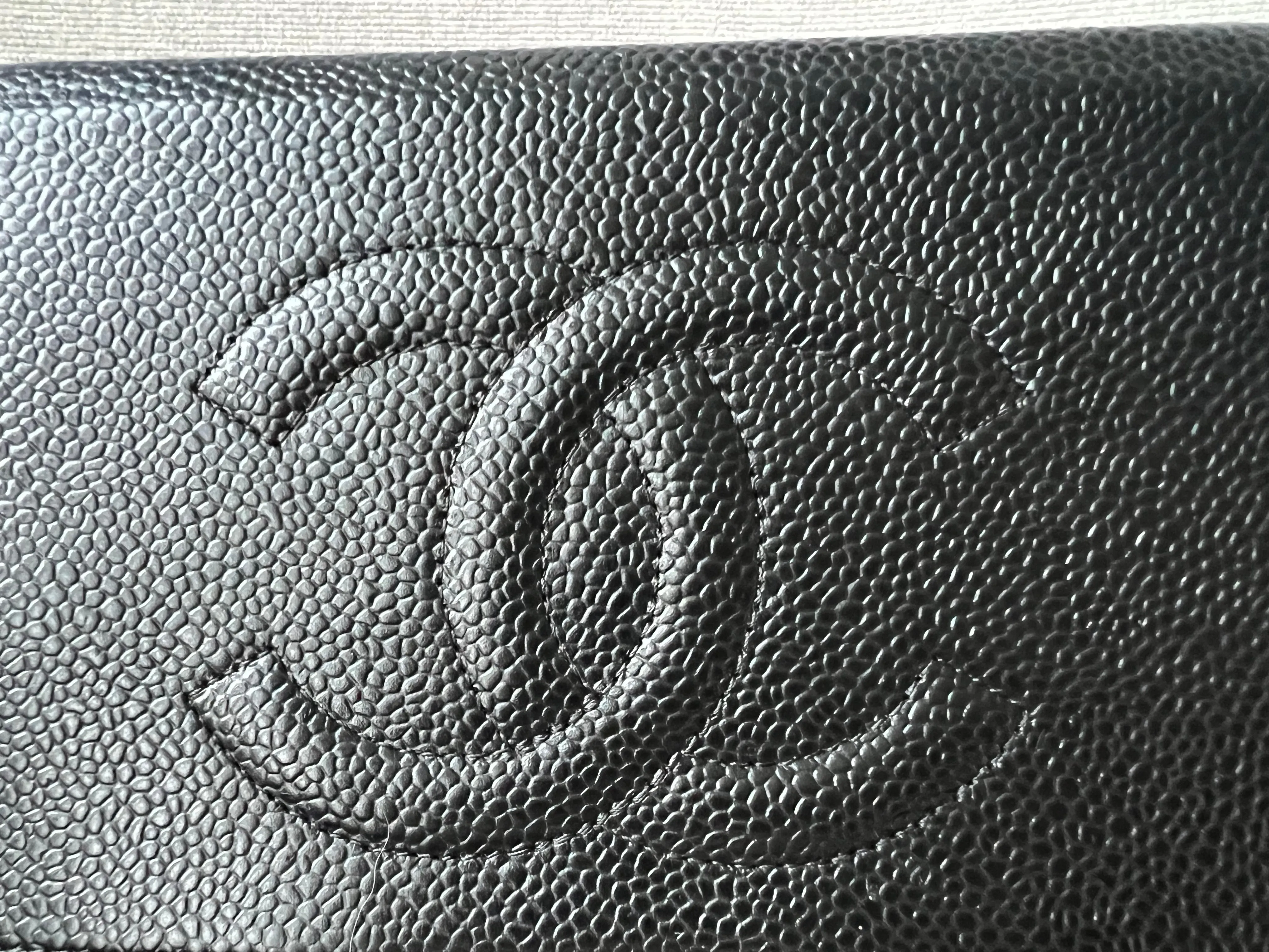 Chanel Black Caviar Timeless Wallet on Chain
