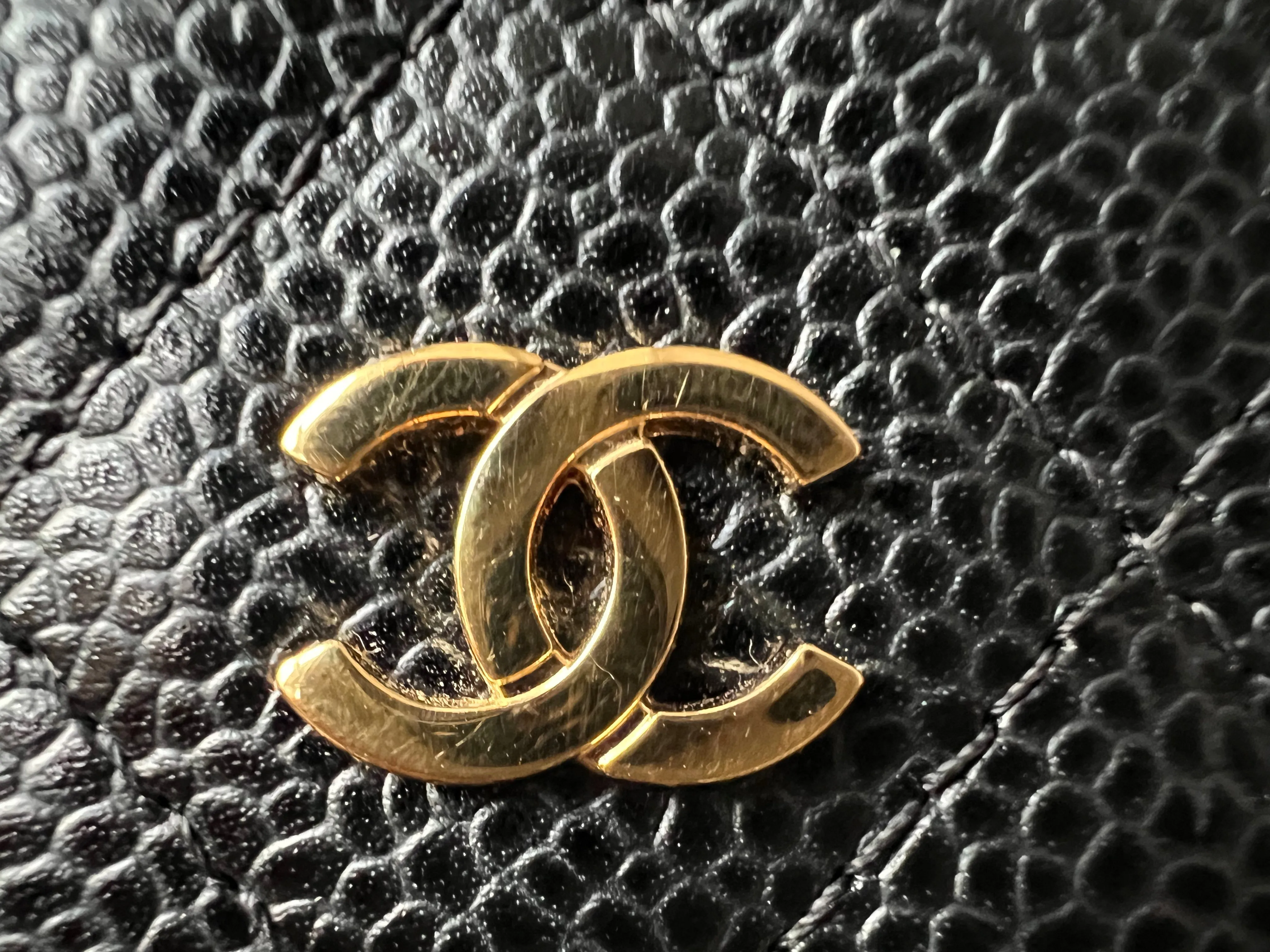 Chanel Black Caviar Wallet on Chain (RRP £2,810)