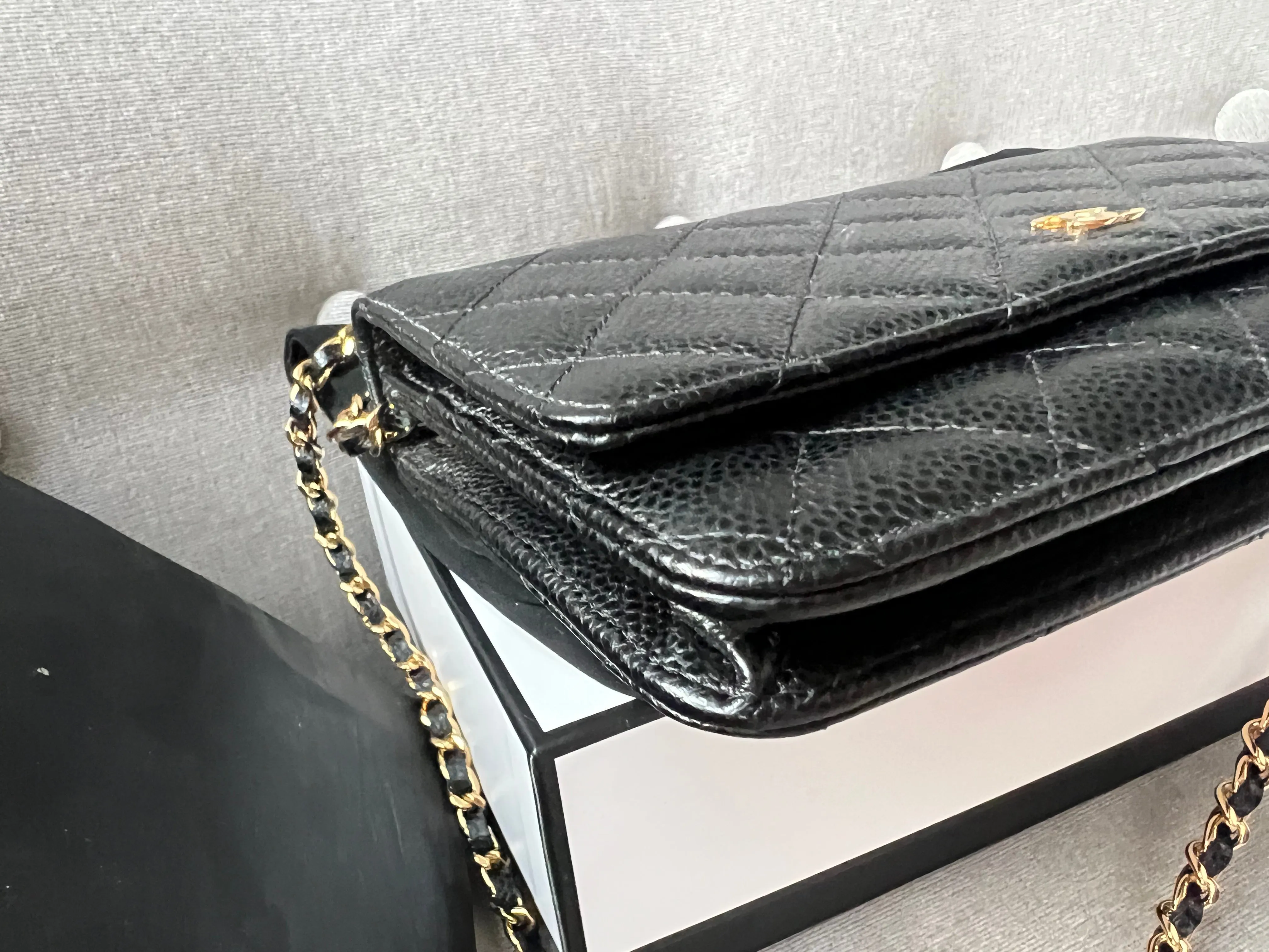 Chanel Black Caviar Wallet on Chain (RRP £2,810)