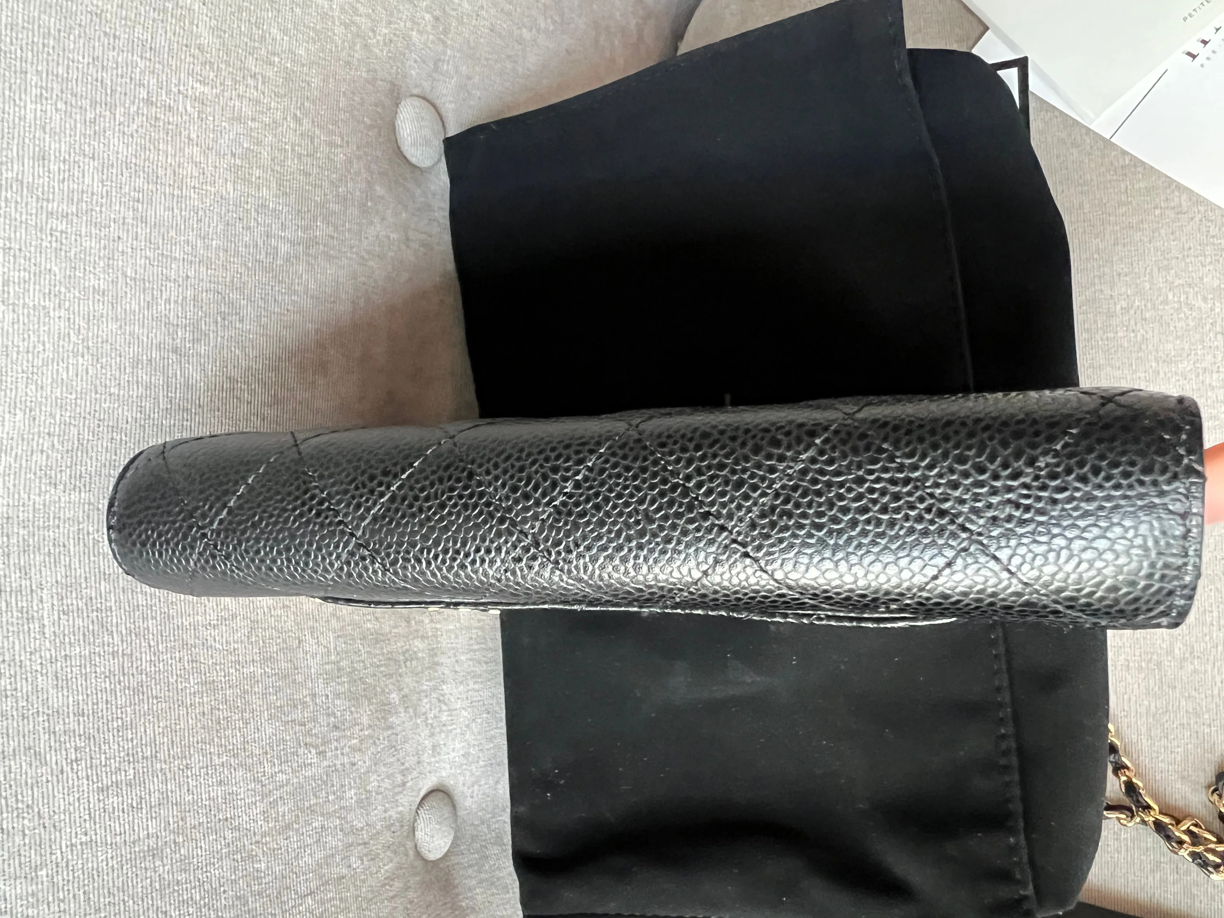 Chanel Black Caviar Wallet on Chain (RRP £2,810)