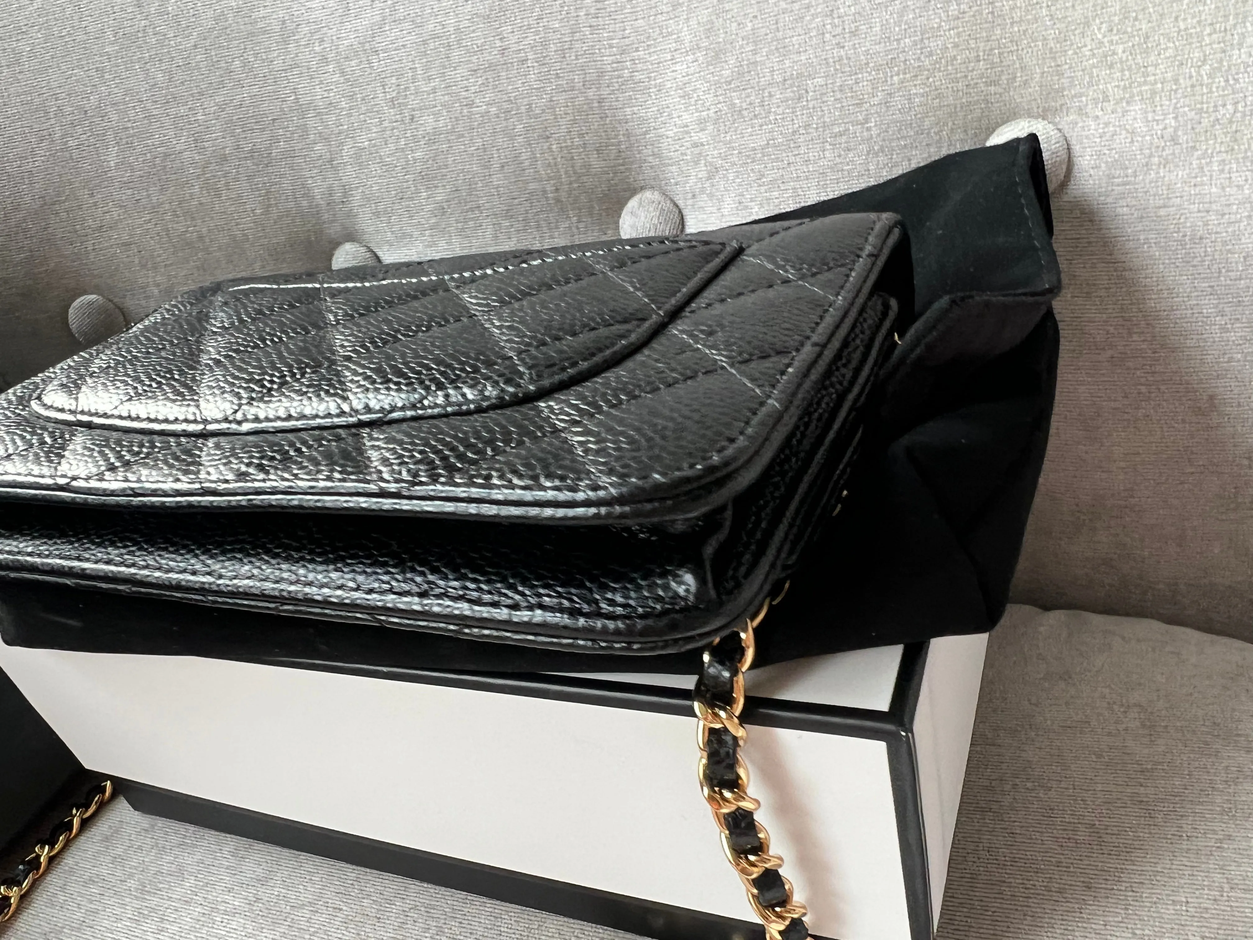 Chanel Black Caviar Wallet on Chain (RRP £2,810)