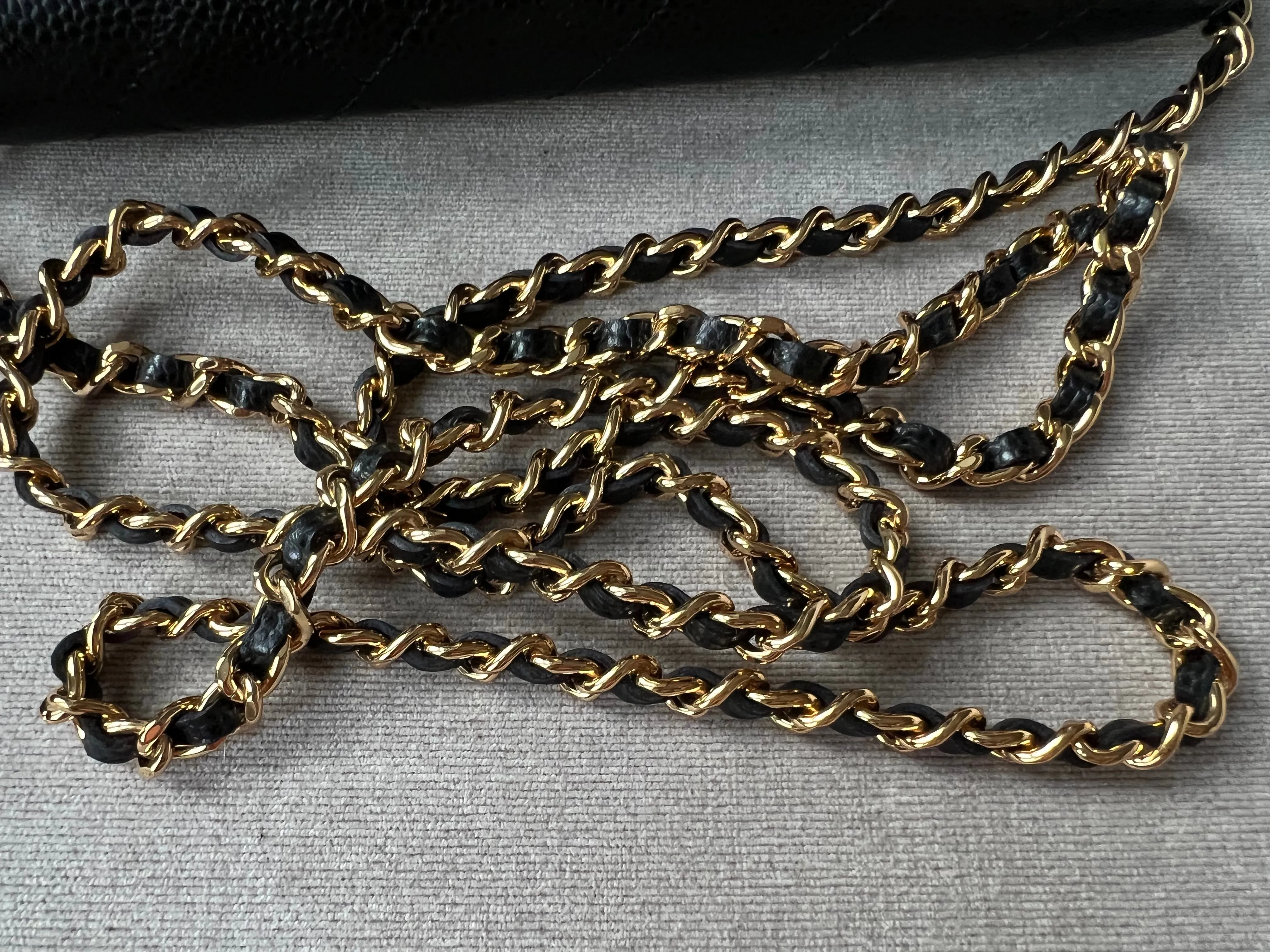 Chanel Black Caviar Wallet on Chain (RRP £2,810)