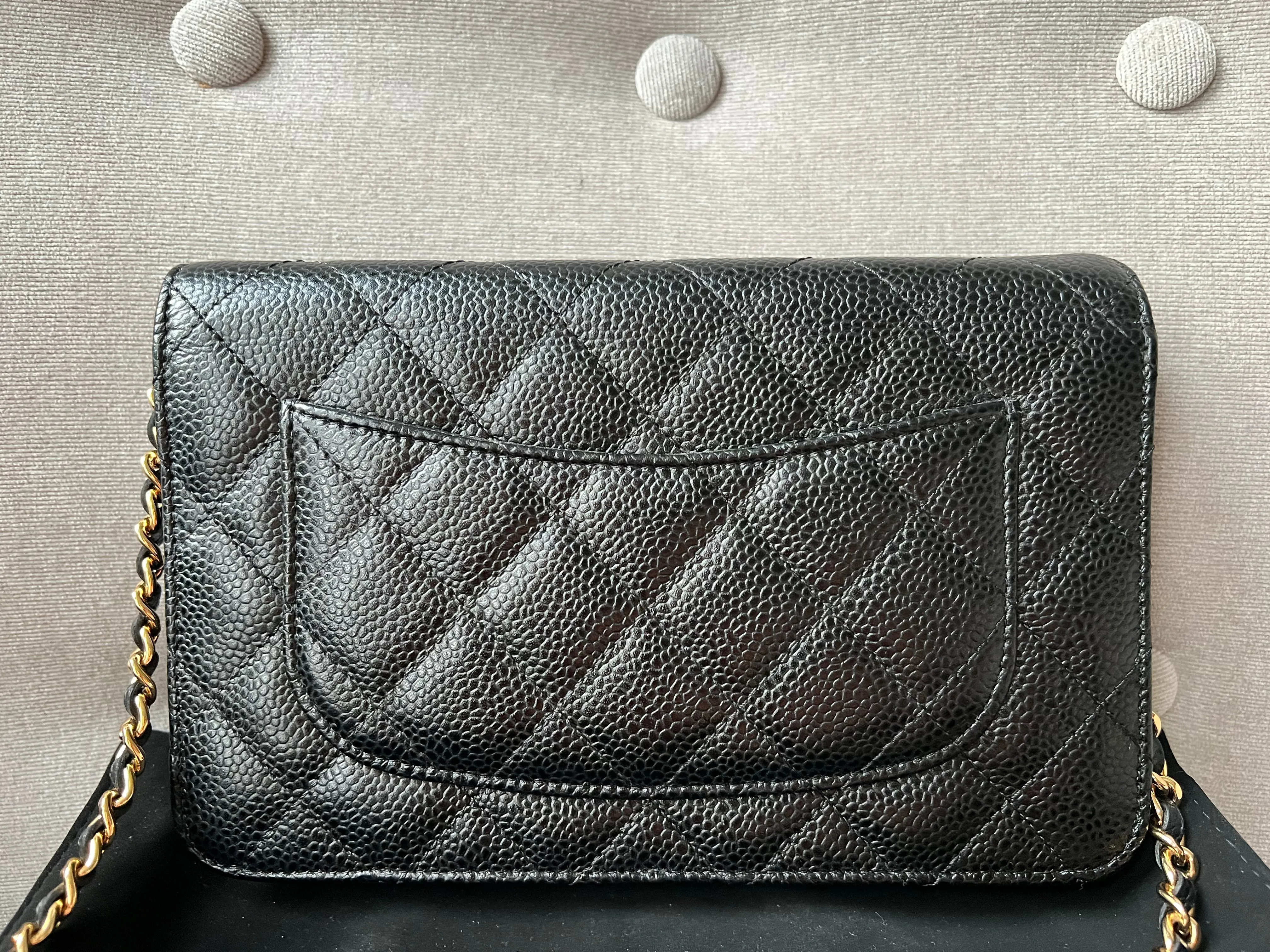 Chanel Black Caviar Wallet on Chain (RRP £2,810)