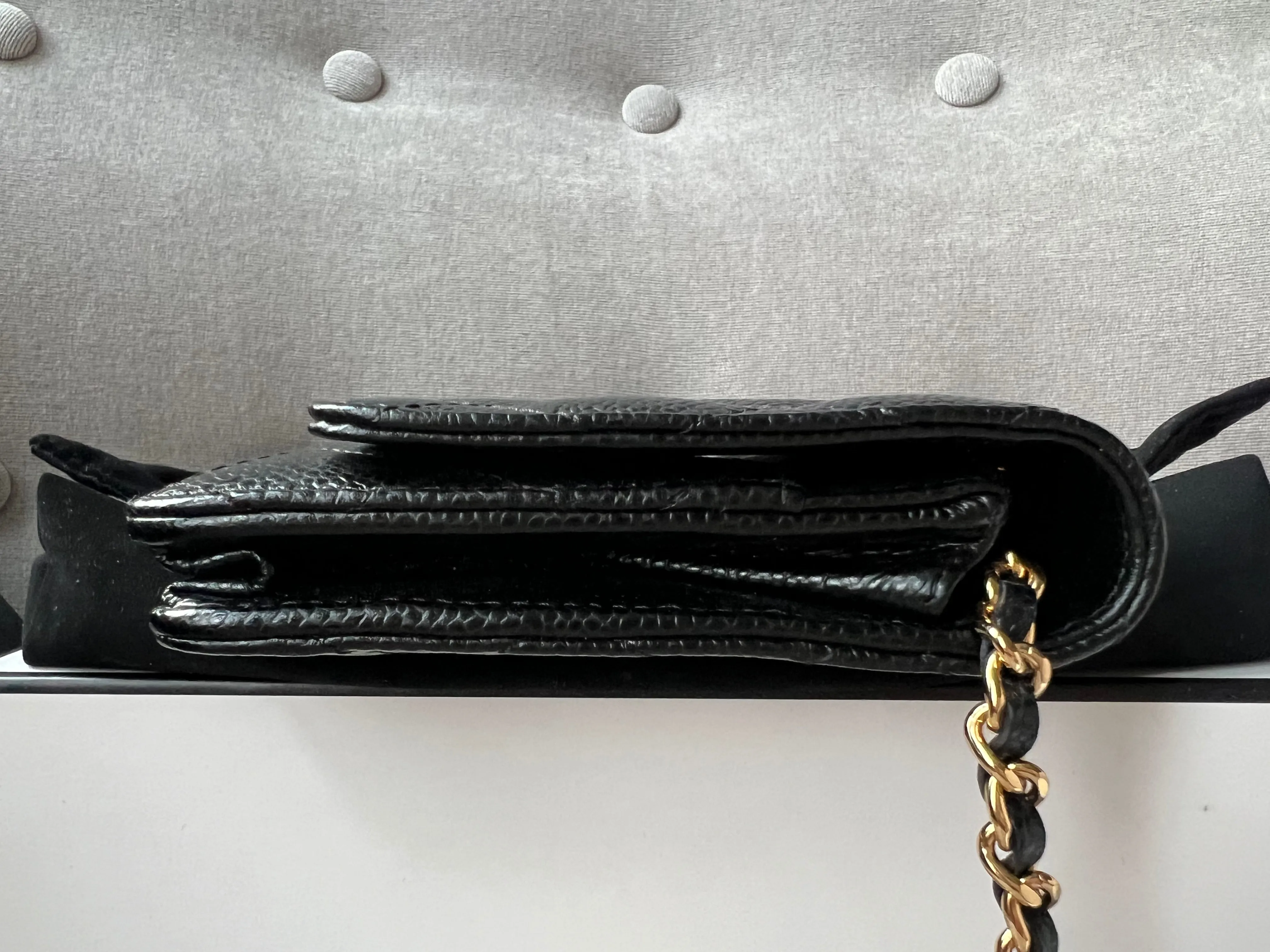 Chanel Black Caviar Wallet on Chain (RRP £2,810)