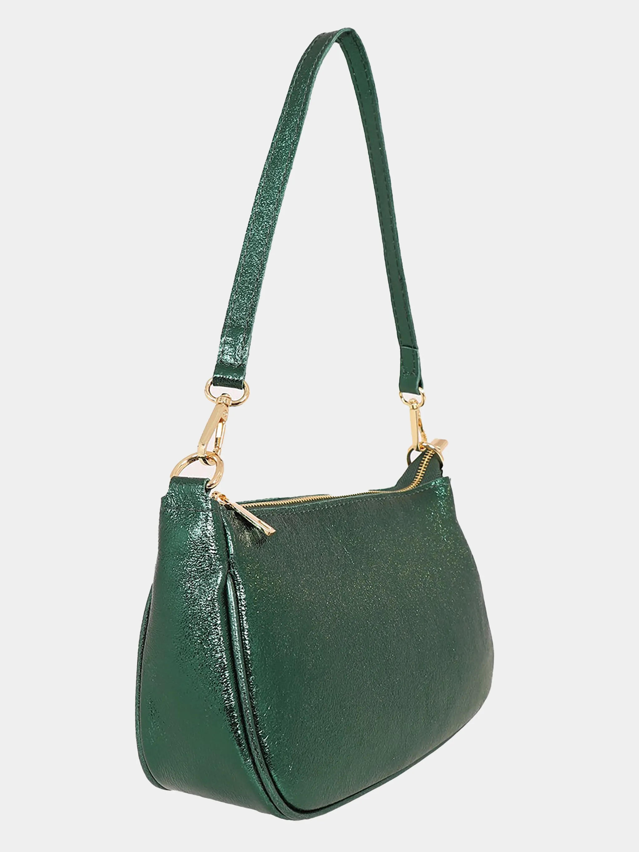 Chloe Baguette Bag - Green, Metallic