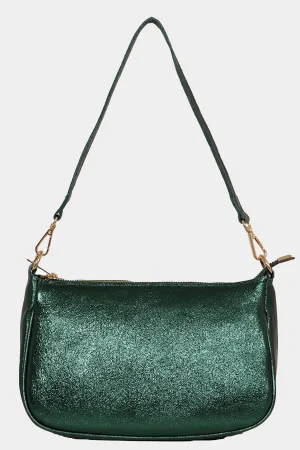 Chloe Baguette Bag - Green, Metallic