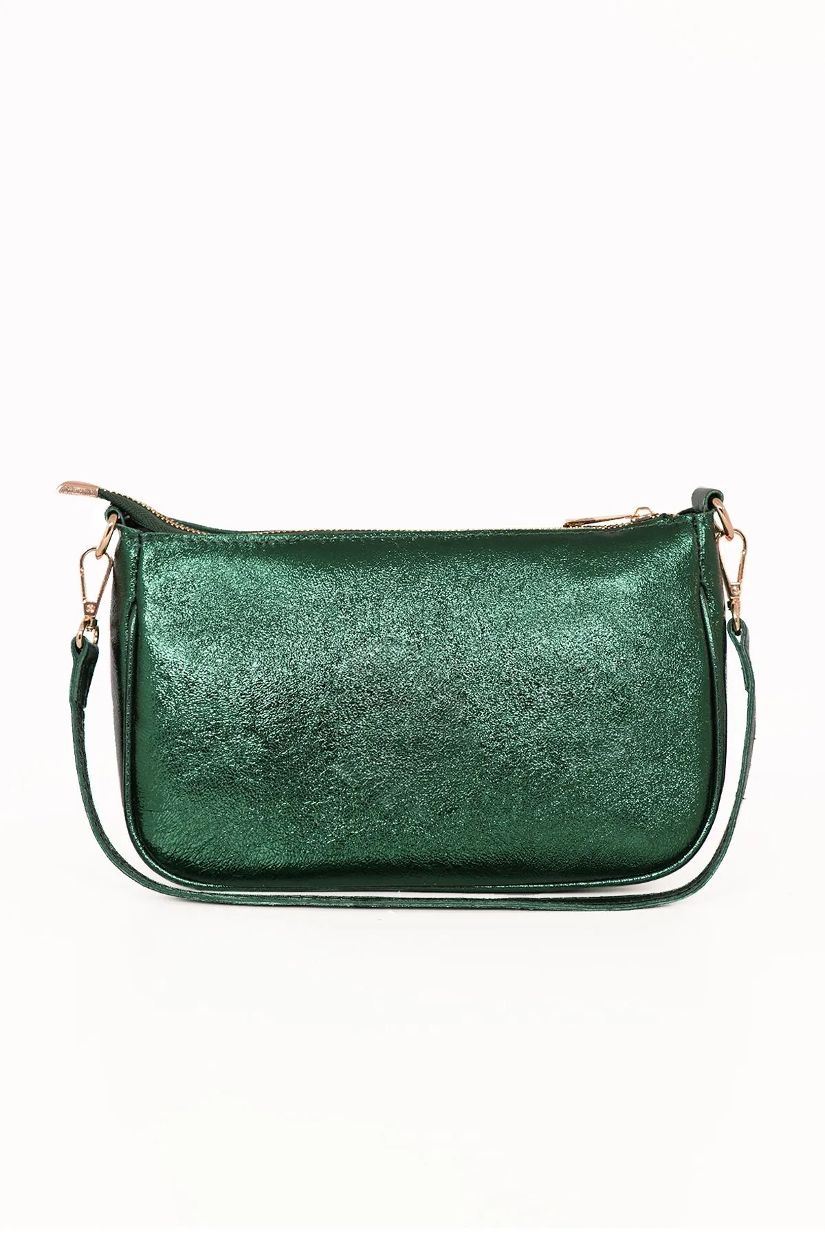 Chloe Baguette Bag - Green, Metallic