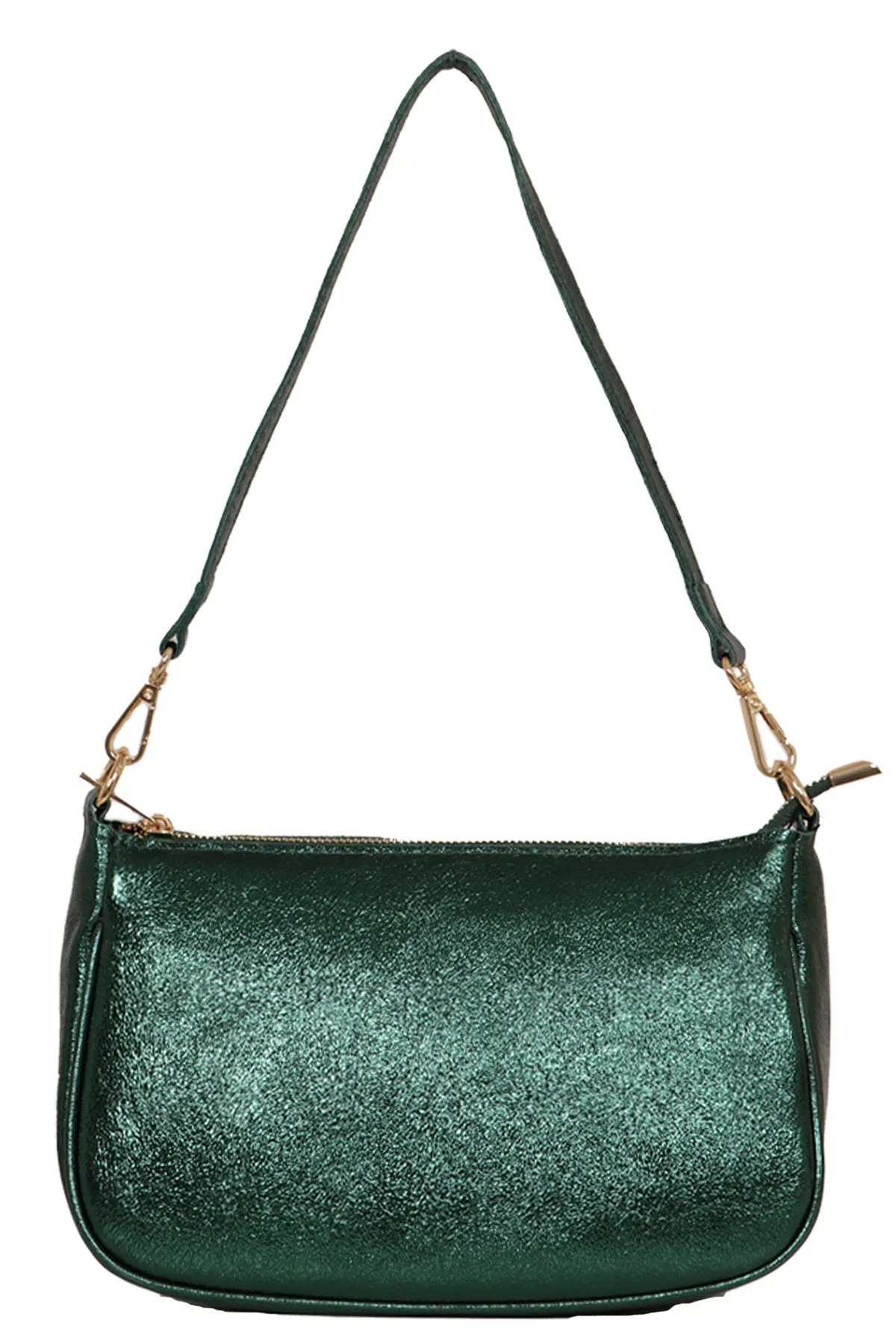 Chloe Baguette Bag - Green, Metallic