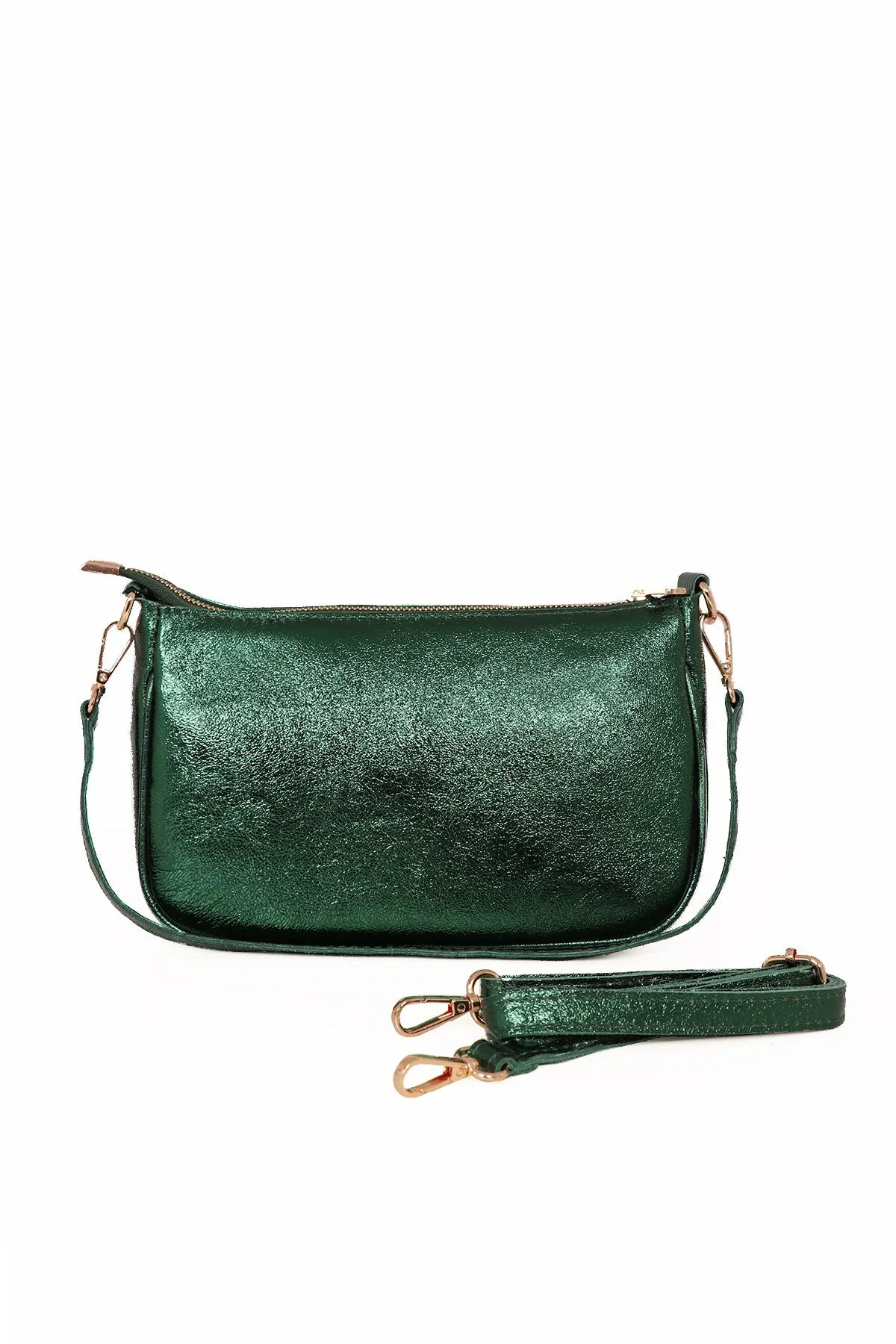 Chloe Baguette Bag - Green, Metallic
