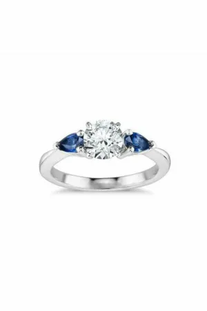 classic pear shaped sapphire
