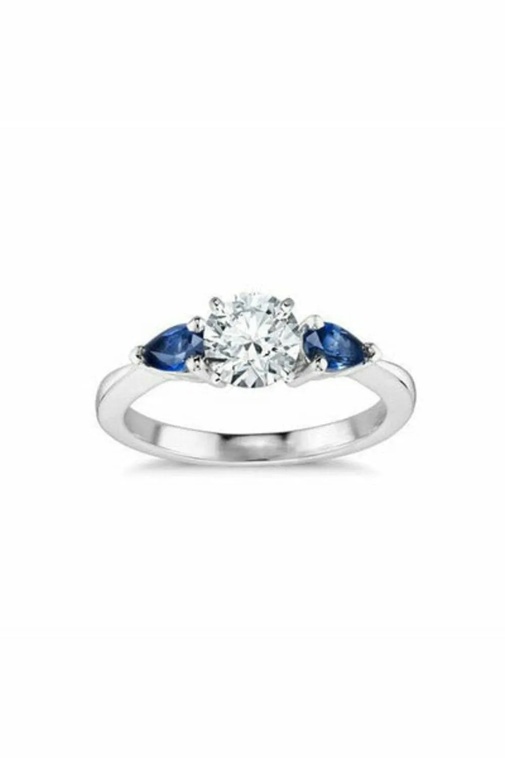 classic pear shaped sapphire