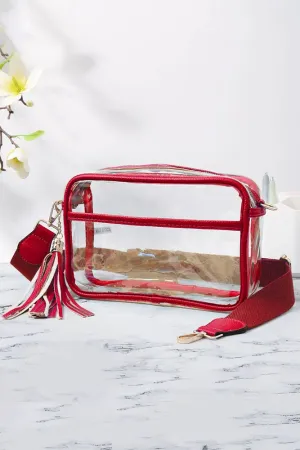 Clear PU Cross Body Camera Bag