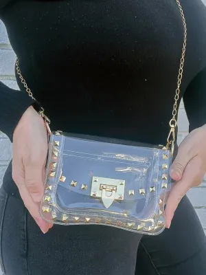 Clear Studded Stadium Bag