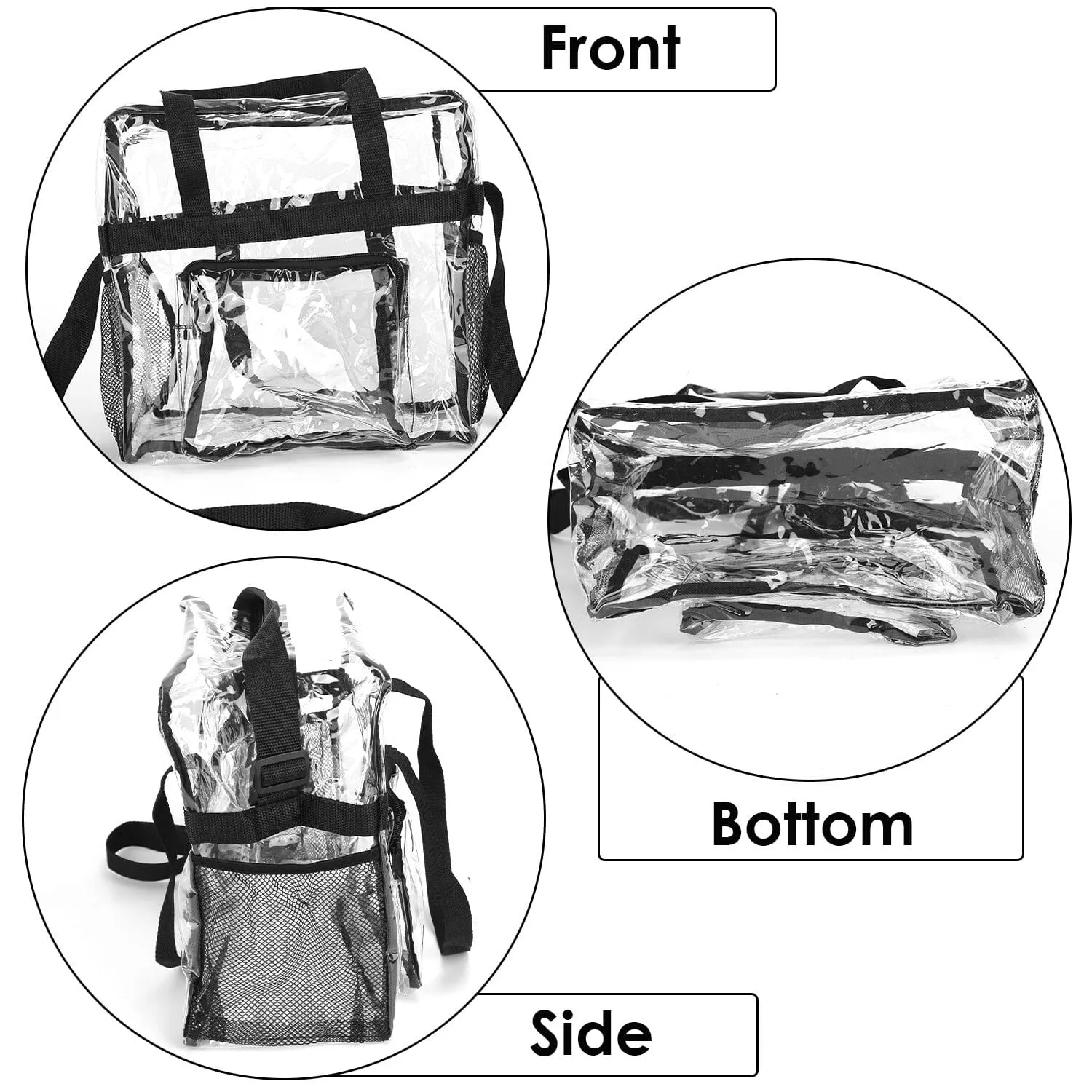 Clear Transparent Shoulder Bag Stadium Approved