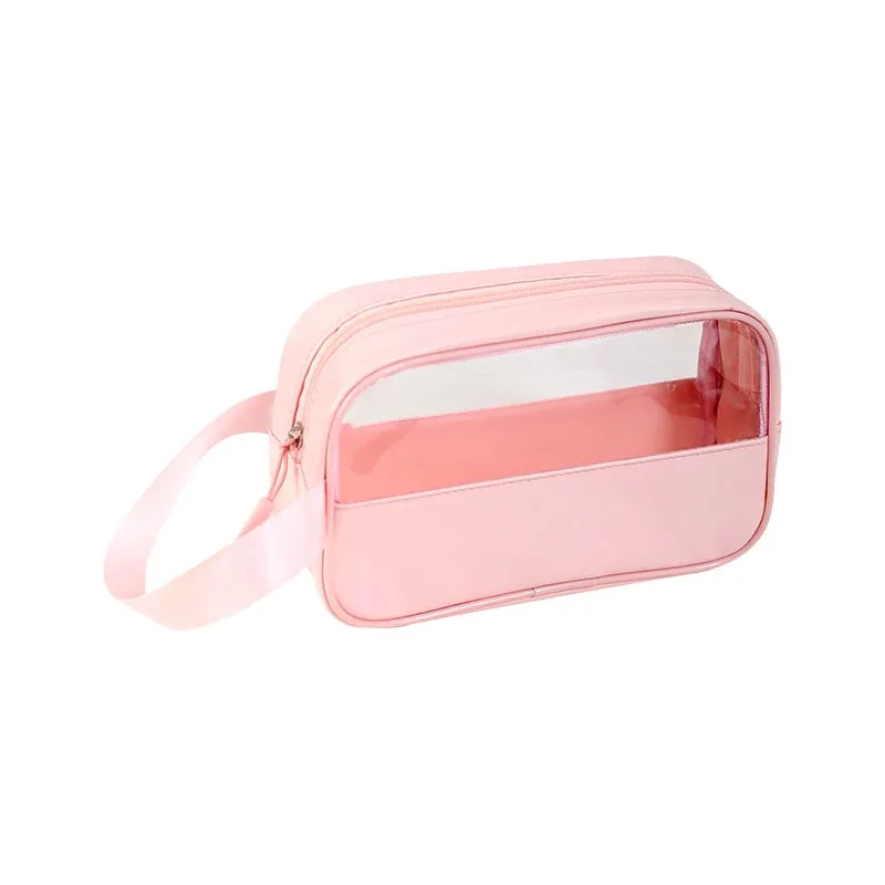 Clear Travel Toiletry Makeup Bags Water Resistant Organizer Pouch