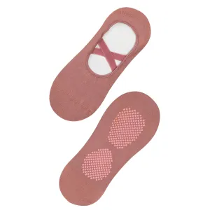 Cotton, Anti-Slip, Rose, Yoga, Pilates Socks