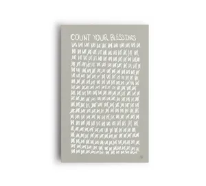 Count Your Blessings Canvas Print "Moss"