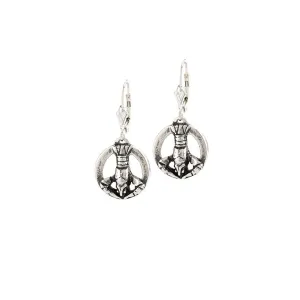 Crawfish Peace Earrings