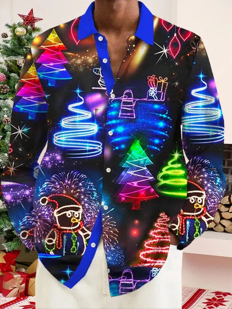 Creative Christmas Shining Graphic Shirt