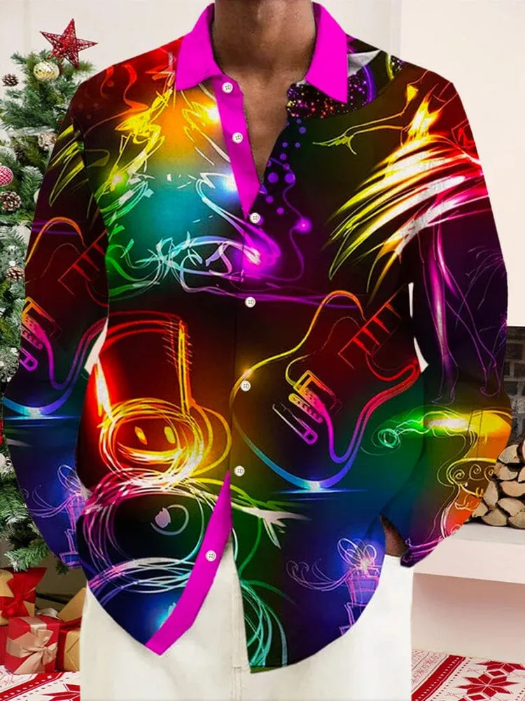 Creative Christmas Shining Graphic Shirt